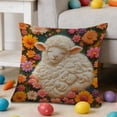thumbnail image 6 of CREATITOY Imitation 3D Embroidered Pillow Cover Decorative Cushion Case for Sofa Bedroom Home Decor, 6 of 7