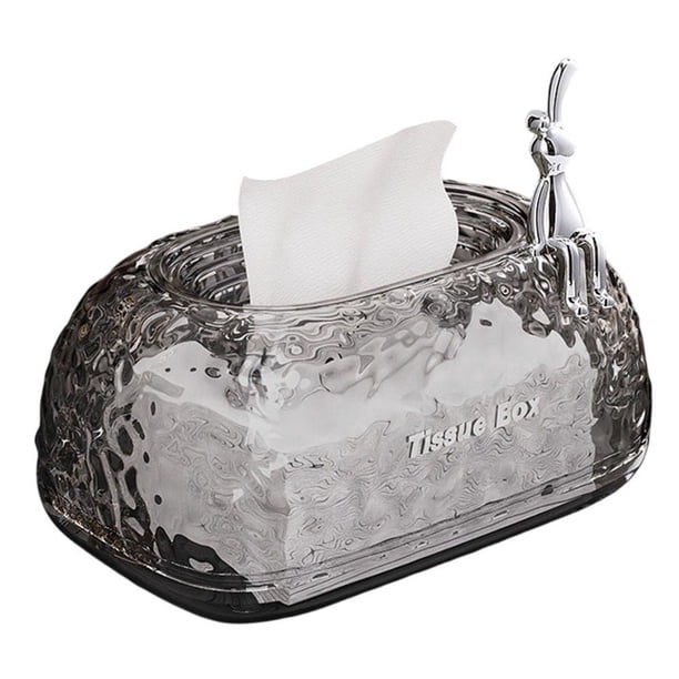 Elegante caja de pañuelos con patrón de glaciar: ¡espaciosa, a prueba de humedad y fácil de rellenar!