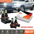 thumbnail image 1 of ENJOYAKOM 4pcs For Jeep Grand Cherokee 2011 2012 2013 LED Headlight Hi/low Beam Bulbs, 1 of 9