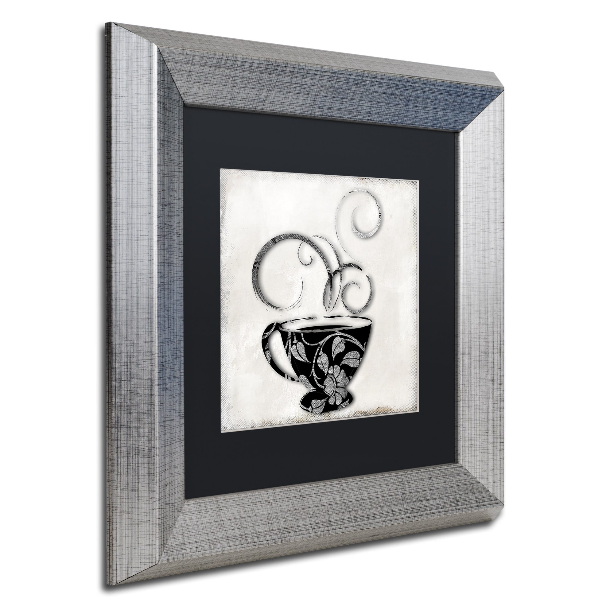 Trademark Fine Art "Silver Brewed 1" Canvas Art by Color Bakery, Black Matte, Silver Frame