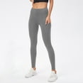 thumbnail image 2 of Lenpel Workout Leggings with Pockets Fleece Lined Mid Rise Stretch Yoga Pants Athletic Gym Tights, 2 of 3