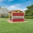 thumbnail image 4 of COVERS&ALL Outdoor Clear Panel Curtain, 18 Oz Tarp Tuff Waterproof & UV Resistant Material with Rustproof Grommets, Multi-Purpose Ideal for Outdoors/Indoors (7' H x 4' W feet, Red), 4 of 8