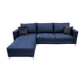 thumbnail image 3 of Sala Esquinera El Bazar Store Interlaken Azul marino 280X180 cm Tela Lino nacional Modular, 3 of 7