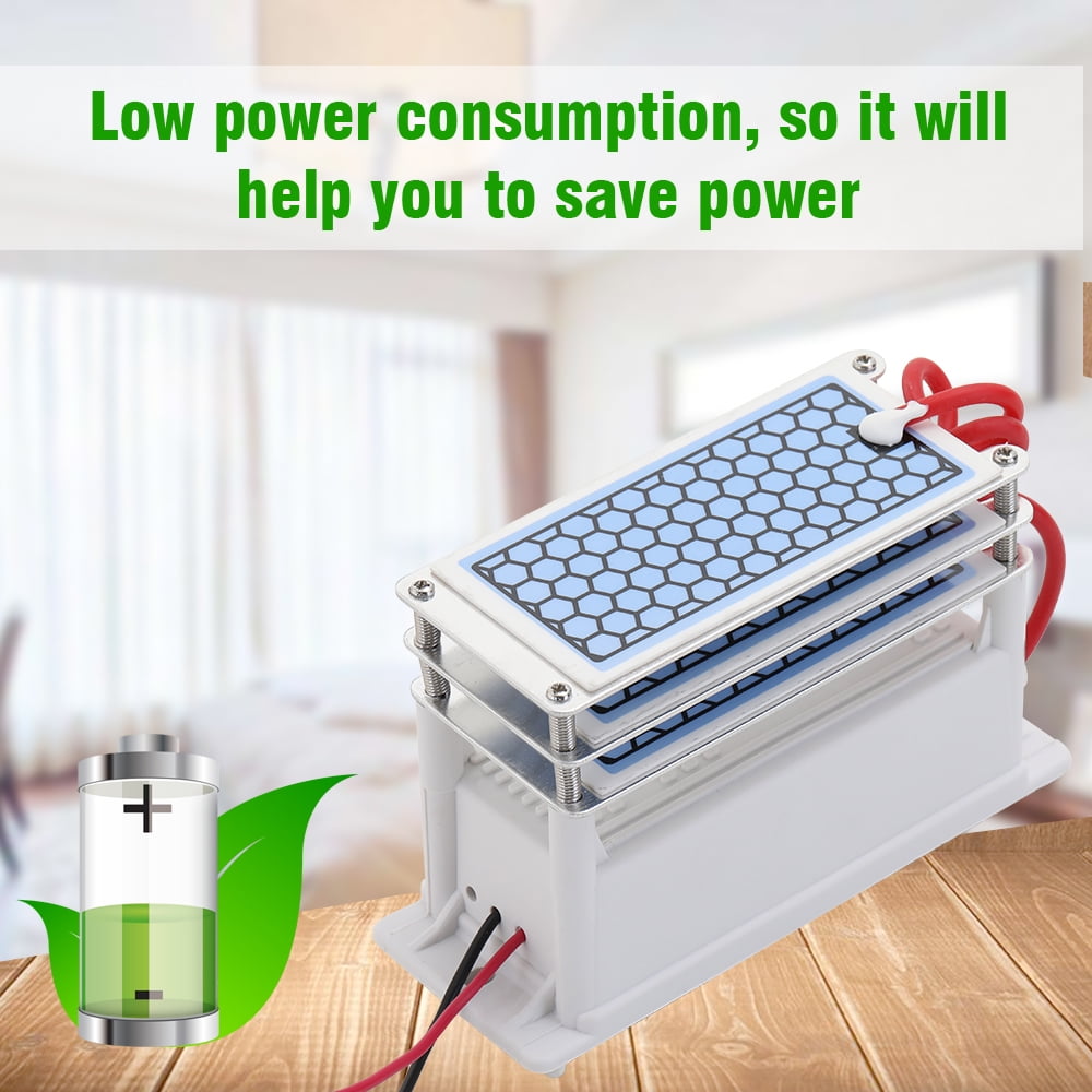 15g/h Ozonator Portable Ceramic 15g/h Generator Long Life Three Tablets Integrated Plate Air Water Purifier Ozonizer