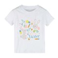 thumbnail image 2 of AOMPMSDX Easter Bunny Shirt Toddler Boys Girls Happy Easter T Shirt Kids Cute Bunny Rabbit Graphic Tops White 6 Years-7 Years, 2 of 3