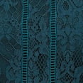 thumbnail image 4 of SPEECHLESS Womens Green Lace Zippered Long Sleeve Jewel Neck Mini Party Fit + Flare Dress M, 4 of 4