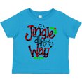 thumbnail image 3 of Inktastic Christmas Jingle All the Way with Music Notes and Holly Boys or Girls Toddler T-Shirt, 3 of 5