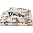 thumbnail image 1 of Floral Printed Sheet Set King Soft Microfiber Botanical Bed Sheets Extra Deep Pocket Pieces, 1 of 6