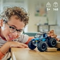 thumbnail image 4 of LEGO City Blue Monster Truck Off-Road Toy Playset with a Driver Minifigure, Imaginative Toys for Kids, Fun Gift for Boys and Girls Aged 5 Plus, Mini Monster Truck, 60402, 4 of 6