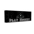 thumbnail image 4 of Stupell Industries Eat Sleep Hockey Phrase Sports Painting Gallery Wrapped Canvas Art Print Wall Art, 30 x 13, 4 of 8