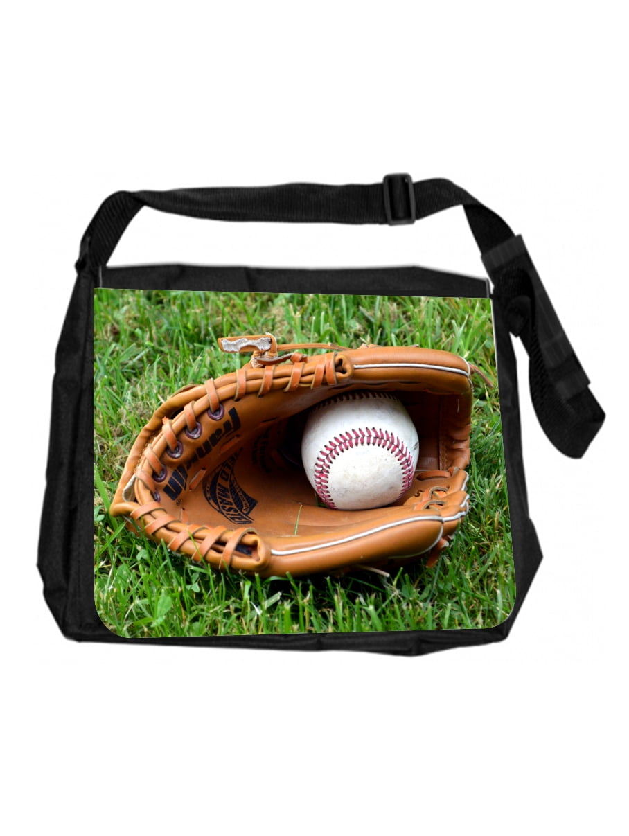Accessory Avenue Boys Backpack Baseball in Mitt Kids Messenger Bag