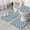 Bichon Frise and Dog Paw Print, variant on Bichon Frise and Dog Paw Print 3 Piece Bathroom Rug Set, Non Slip Absorbent Bath Mats with U-Shaped Contour Rug and Toilet Lid Cover