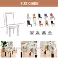thumbnail image 4 of Dining Chair Covers Set of 6 Stretch Spandex Dining Room Chair Covers Parsons Chair Slipcovers Dining Chair Protector Anti-dust Chair Seat Protector for Dining Room Hotel, Kitchen, Party, 4 of 6