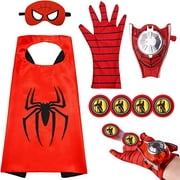 Spiderman Cape and Mask Heroes Satin Capes and Masks for Dress Up Costumes