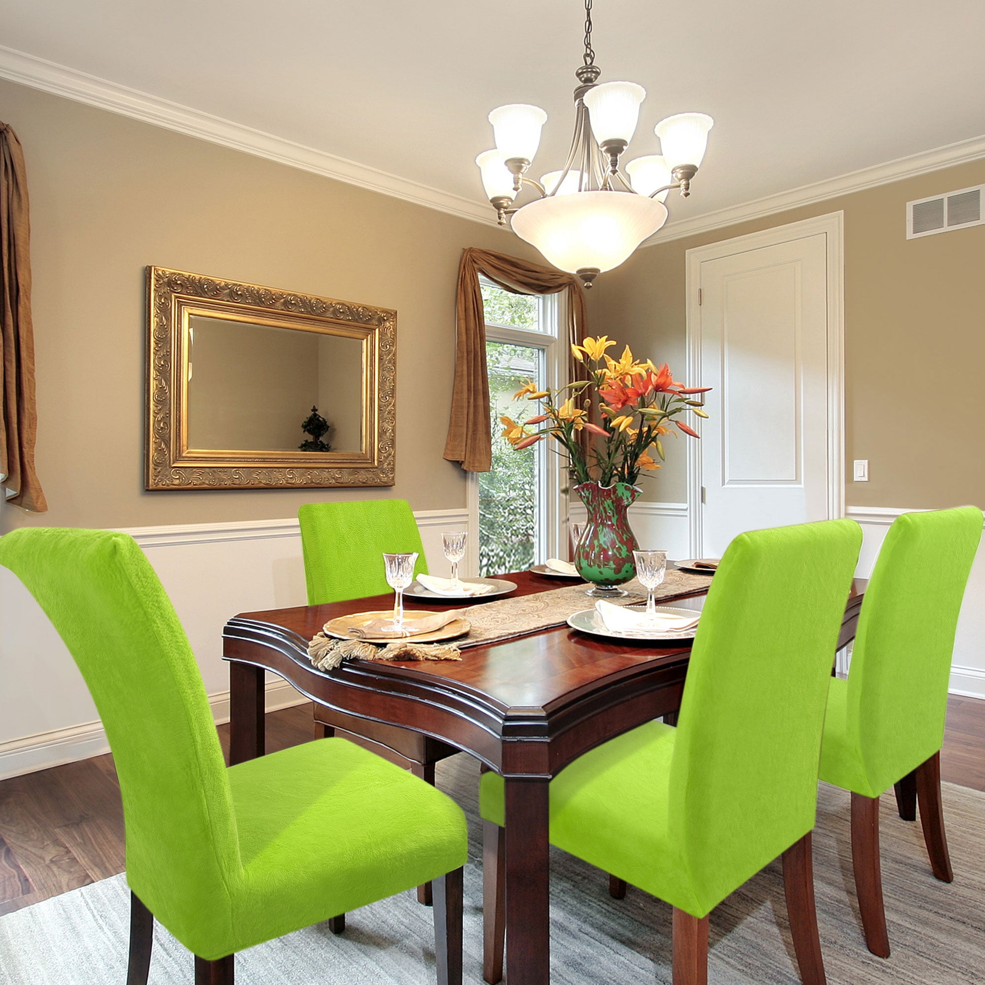 Lime Green Dining Room
