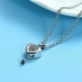 thumbnail image 4 of Tiny Glass Heart Urn Necklace For Ashes Fashion Cremation Jewelry Holder Keepsake Memroial Pendant Necklace, 4 of 6