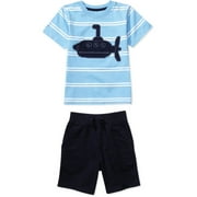 Garanimals - Baby Boys' Stripe Tee and Knit Shorts