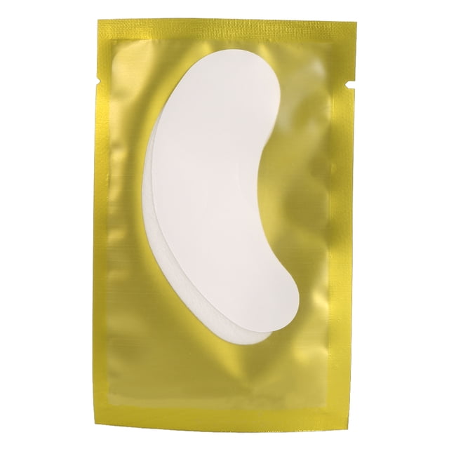 Almohadilla de extensión de pestañas, 50 par/set extensión de pestañas hidrogel adhesivo para extensión de pestañas parche de gel para ojos compacto y ligero