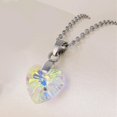 thumbnail image 2 of Collar Zulema Colgante Cristal Corazón Acero Inoxidable, 2 of 8