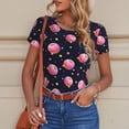 thumbnail image 4 of Goofa Cartoon Donut Planets Printed Women Rash Guard Short Sleeve,Tummy control Swimsuit Surfing Swimsuit Bathing Suit One Piece Swimsuit UPF 50-, 4 of 9