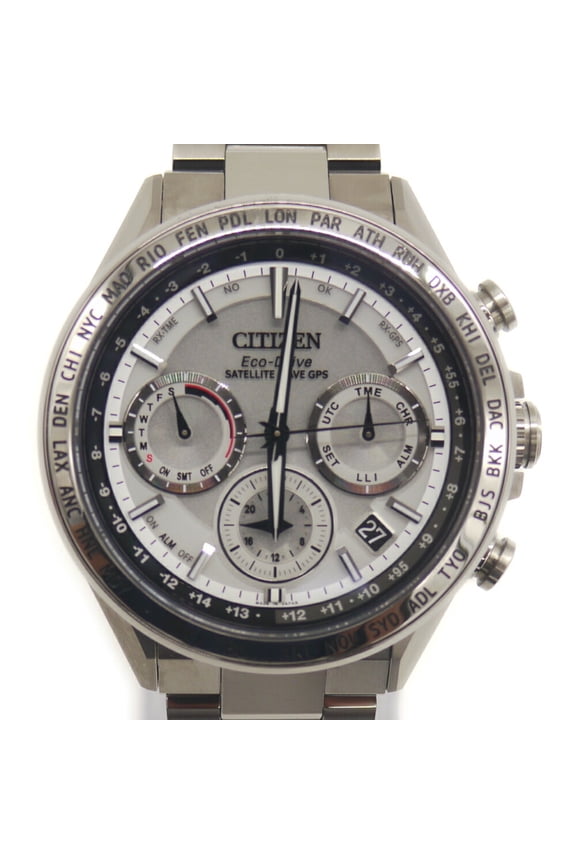 Pre-Owned CITIZEN Eco-Drive GPS Satellite Radio-Controlled Watch Double Direct Flight...
