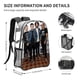 thumbnail image 2 of FALL OUT BOY (2) Mochila transparente temática, resistente y duradera, bolsa see-through para trabajo, deporte, universidad y viaje, 31 × 43 cm, 2 of 6
