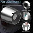 thumbnail image 4 of Stainless Steel Ashtray With Lid Outdoor Windproof Ashtray With Non-slip Base compatible with Outdoor And Indoor Use, 4 of 5
