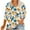 Multicolor Plus Size Blouse for Women_0, variant on CYMMPU Summer Fashion Shirts 3/4 Sleeve V Neck Loose Fit Spring Tops Blouses for Women Dressy Casual Tunic Tops Floral Printed Plus Size Blouse XXL