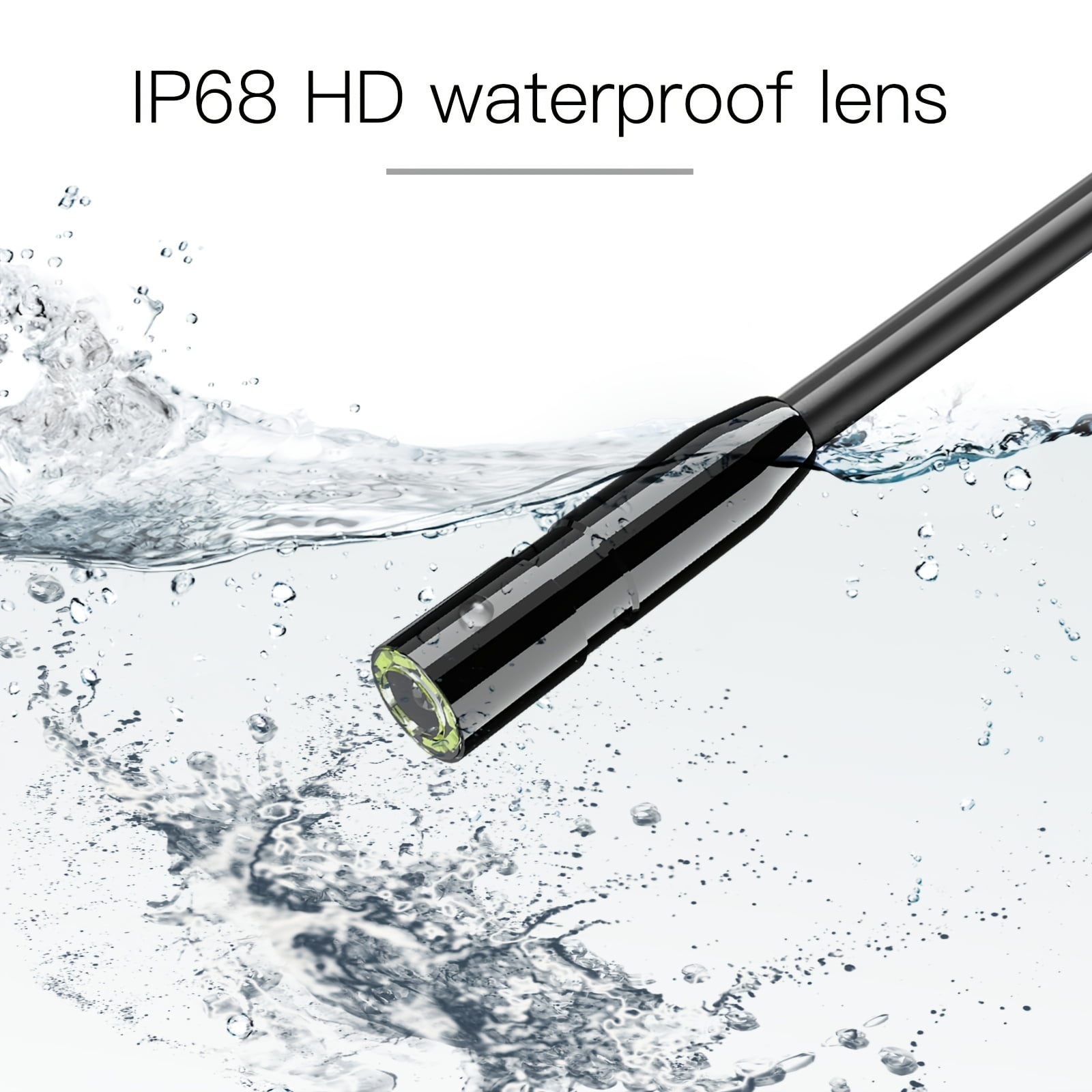 1080p HD Lens Inspection Camera With Light - Perfect Tool For Home, Pipe & Automotive Inspection!