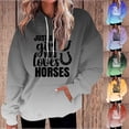 thumbnail image 4 of Cmfcve Women's Novelty Sweatshirts Long Sleeves Gradient Printed Hooded Sweat Shirt Ladies Round Neck Graphic Athletic Hoodies, 4 of 5