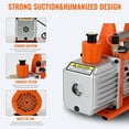 thumbnail image 3 of Telyswee 120V 1/4 HP 3.5 CFM Vacuum Pump, 1 Stage HVAC Vacuum Pump Ac Vacuum Pump, Vacuum Pump Kit with Oil Bottle for Different Systems, 3 of 7