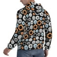 thumbnail image 6 of Uemuo Colorful Screws Pattern Men's Hoodie - Casual Pullover Hoodie with Kangaroo Pocket, Stylish Hooded Sweatshirt for Everyday Wear-Medium, 6 of 7