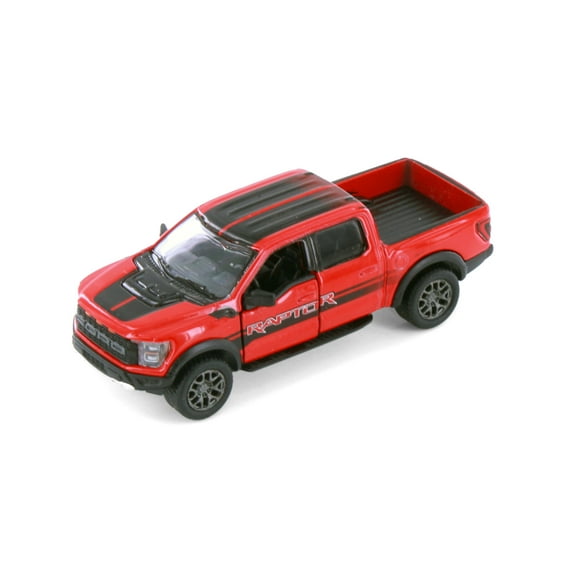 2022 Ford F-150 Raptor Pickup Truck, Red - Kinsmart 3001DF - 1/78 Scale Diecast Model CarMaterial