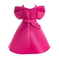 thumbnail image 2 of Flower Girl Bowknot Dress Off Shoulder Wedding Birthday Ball Gown 3-9Y, 2 of 6