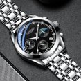 thumbnail image 1 of Reloj de cuarzo deportivo de cuero genuino a la moda para hombre, reloj de calendario luminoso resistente al agua para hombre, 1 of 4