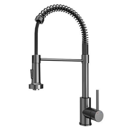Open Box Karran Usa Kkf228 Loxton 1.8 GPM Single Hole Kitchen Faucet - Gunmetal Grey