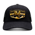 thumbnail image 2 of KNITE Gorra Farmer Rooster Gold Trucker Hombre Ajustable Estilo Rancho Gallo Oro, 2 of 5