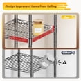 thumbnail image 6 of REIBII 5-Tier Metal Wire Shelving Unit 12″W×12″D×49″H Adjustable Narrow Storage Rack for Bathroom Kitchen Closet Laundry，Chrome, 6 of 9