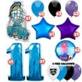thumbnail image 2 of 20pc Fort Game Battle Bus Balloon Kit with 42" Blue Balloon Number 11 - Kids Video Game Birthday Party Decoration Supplies, 2 of 11