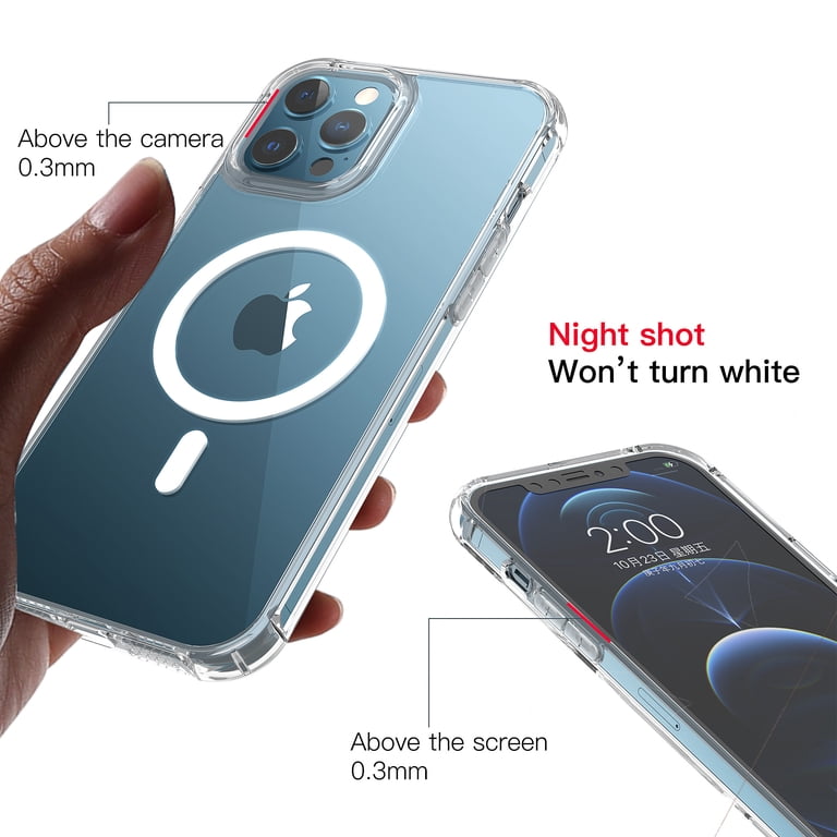 GUAGUA Funda Magnética Para IPhone 11, 6.1 Pulgadas, Translúcida Mate, A Prueba De Golpes, Compatible Con MagSafe, Rosa Femenino