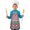 Colorful Geometric Pattern, variant on Colorful Geometric Triangle Arrow Pattern Kids Aprons for Girls and Boys,Adjustable Neck Strap Toddler Aprons for Kids Cooking Baking