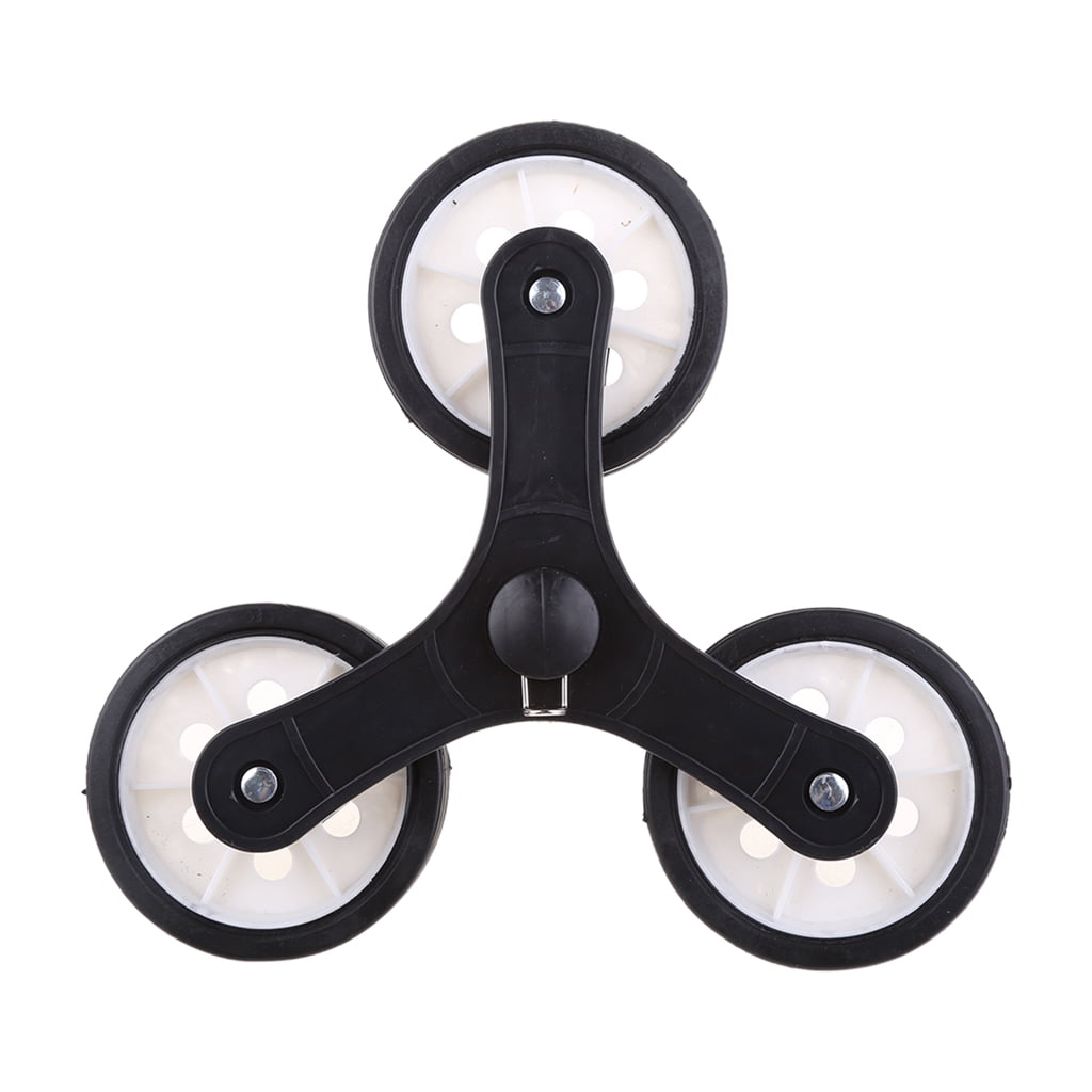 TIERPOP 2Pcs ​Replacement Casters Stair Climbing Shopping Cart Triangles Wheel Sliding Roller Luggage Suitcase Roller