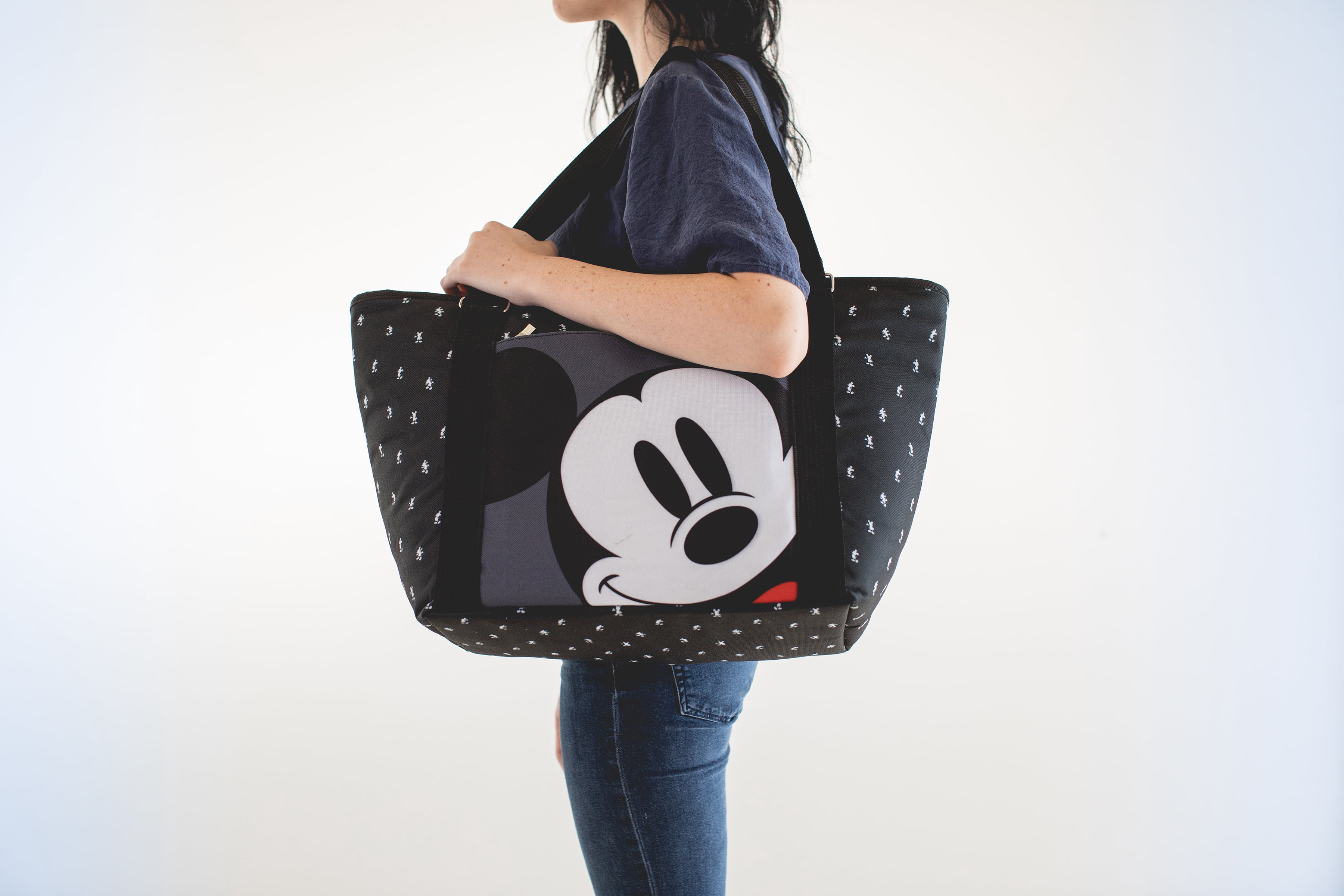 Oniva Disney Mickey Mouse 20 qt. Insulated Cooler Tote Bag, 24-Can Capacity, Mickey Mouse Step and Repeat Pattern