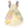 thumbnail image 2 of Richie House Little Girls Purple Pastel Pearl Ruffled Special Occasion Dress 5/6, 2 of 7