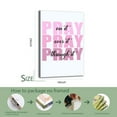 thumbnail image 3 of Pink Wall Decor Bible Verse Wall Art,Inspirational Decoration Pray Over It-1 Poster Wrapped Wooden Frame Wall Decor,Canvas Wall Art for Living Room,Bedroom,Office,Ready to Hang, 3 of 6
