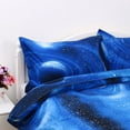 thumbnail image 2 of PiccoCasa 3D Galaxy Printed Duvet Cover Bedding Set of 3, Single Size Royal Blue, 2 of 7