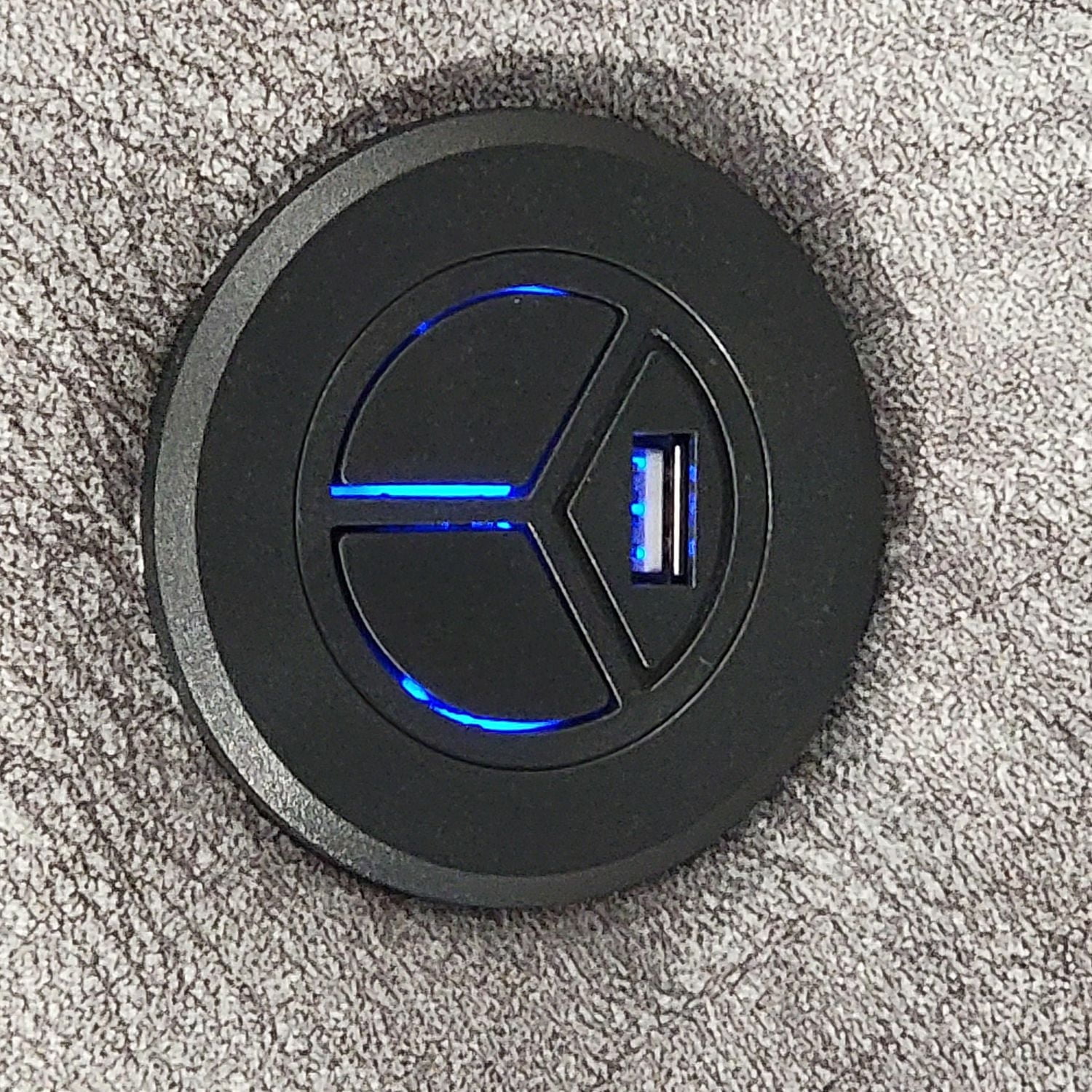 K-LIVING CANAPÉ SECTIONNEL EN TISSU WASHINGTON EN DAIM GRIS