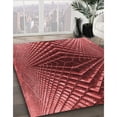 thumbnail image 3 of Ahgly Company Tapis d'Intérieur Lavable en Machine Carré Transitionnel Rouge Canneberge, 6 Pieds Carré, 3 of 7