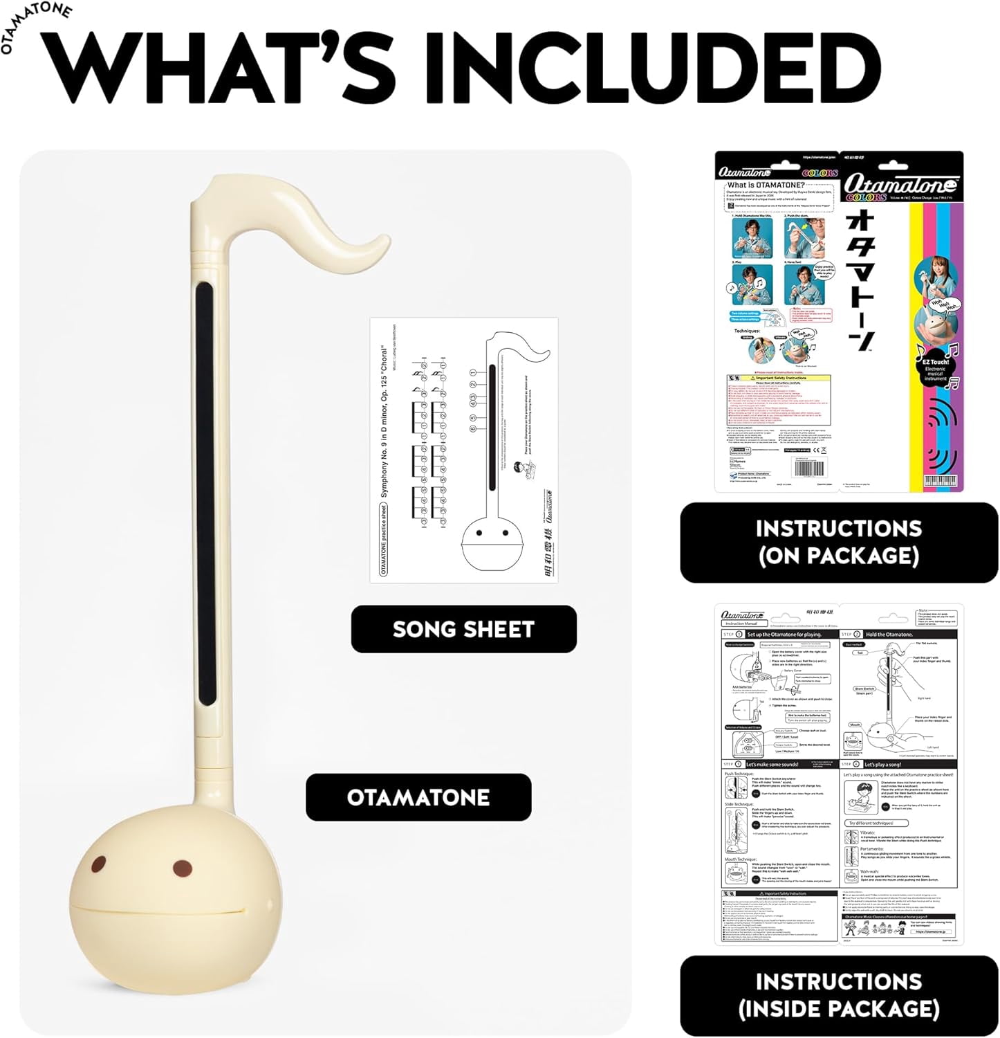 Otamatone Electronic Musical Instrument Toy for Children Unisex Adults - Butter