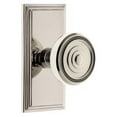 thumbnail image 2 of Grandeur Carsol_Psg_234 Carre Solid Brass Rose Passage Door Knob Set - Brass, 2 of 6